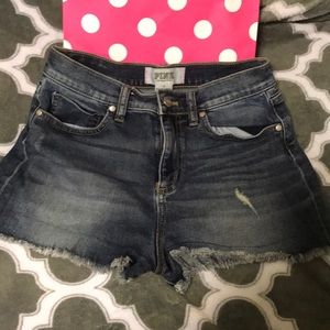 Pink High Waisted cheeky shorts